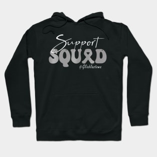 Glioblastoma Awareness  Gray  Support Squad Hoodie